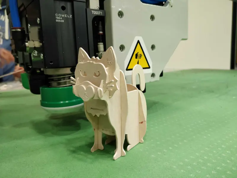 Esempio taglio laser: un gatto