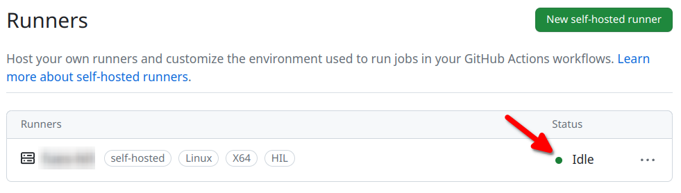 Self-hosted runner